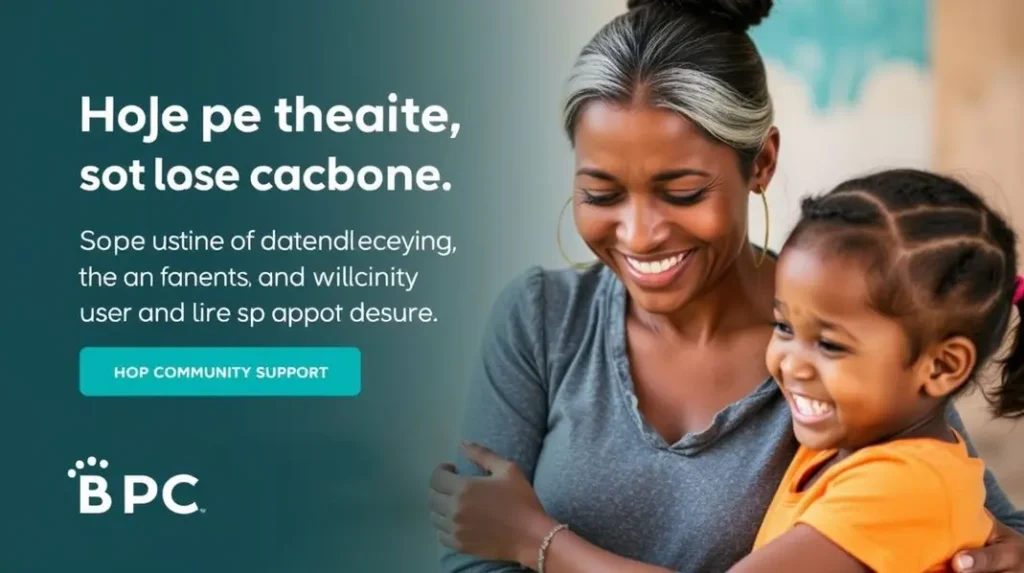 Imagem mostrando uma família recebendo apoio social e financeiro.