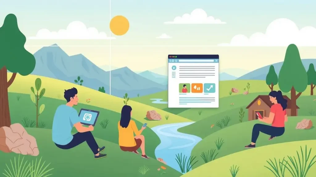 Pessoas acessando informações sobre o NIS online.