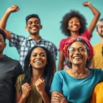 Pessoas de diferentes origens se reunindo para aprender sobre a CNH Social.