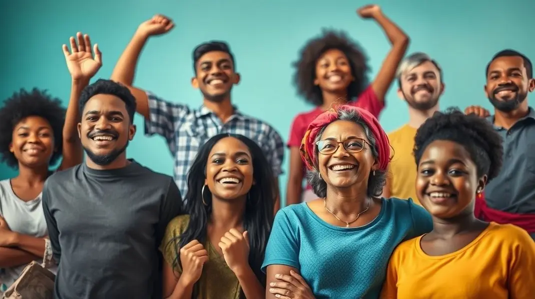 Pessoas de diferentes origens se reunindo para aprender sobre a CNH Social.