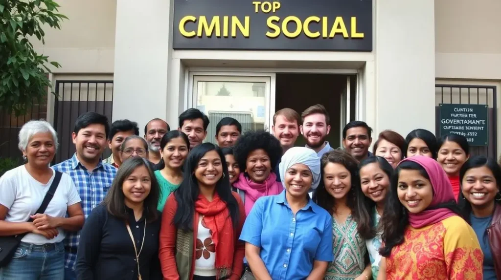 Imagem de um grupo diversificado de pessoas esperando para obter CNH Social, representando apoio e inclusão.