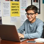 Jovem preparado para estudar e conquistar a CNH.