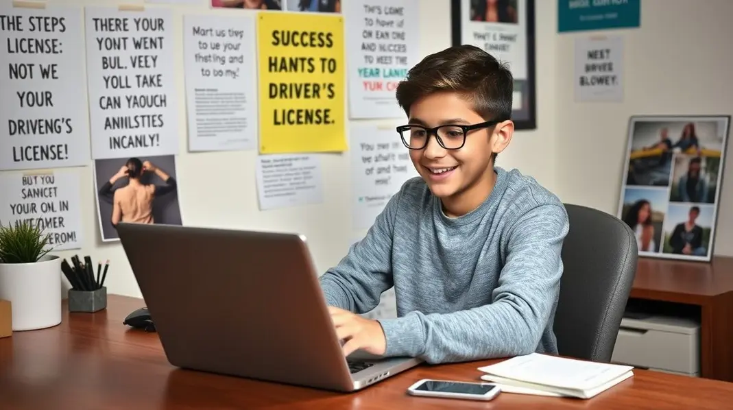 Jovem preparado para estudar e conquistar a CNH.