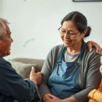 Família apoiando um trabalhador que necessita de auxílio doença do INSS.