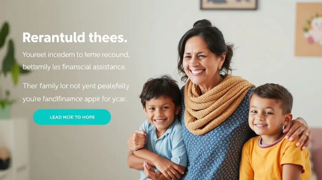 Uma família feliz após receber auxílio emergencial.