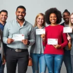 Grupo de pessoas celebrando após obter a CNH Social.